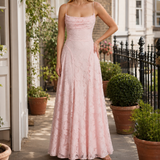 Yara-Lane Open-Back Maxi Dress - Pink