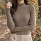 Danielle-Kate Mock Neck Sweater - Camel