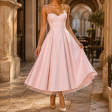 Tamsin-Skye Corset Midi Dress - Pink