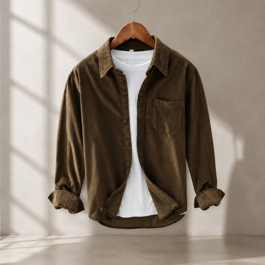 Vincent Corduroy Shirt - Brown