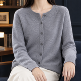 Daphne-Louise Wool Cardigan - Gray