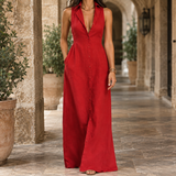 Berenice-Rae A-Line Dress - Red