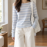 Whitney Wide Leg Sweater - White