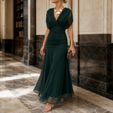 Soraya Draped Maxi Dress - Green