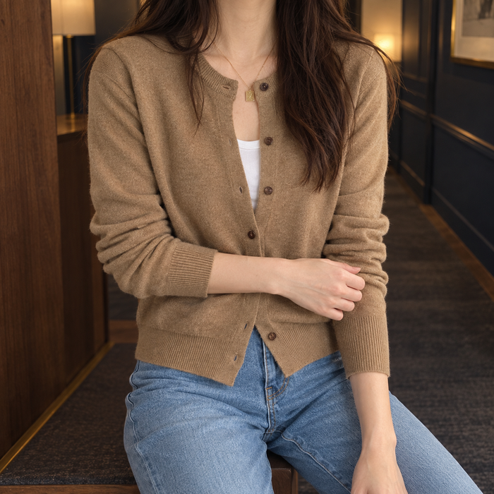 Angelique Button-Front Cardigan