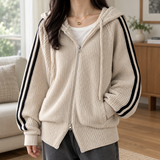 Anouska-Lane Ribbed Jacket - Apricot