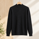 Alderic Mock Neck Sweater - Black
