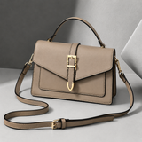 Siena Buckle Satchel - Khaki