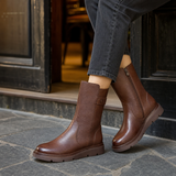 Agrigento Platform Boots - Brown