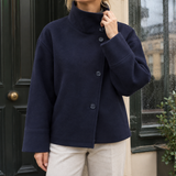 Shannon Wool Jacket - Dark Blue