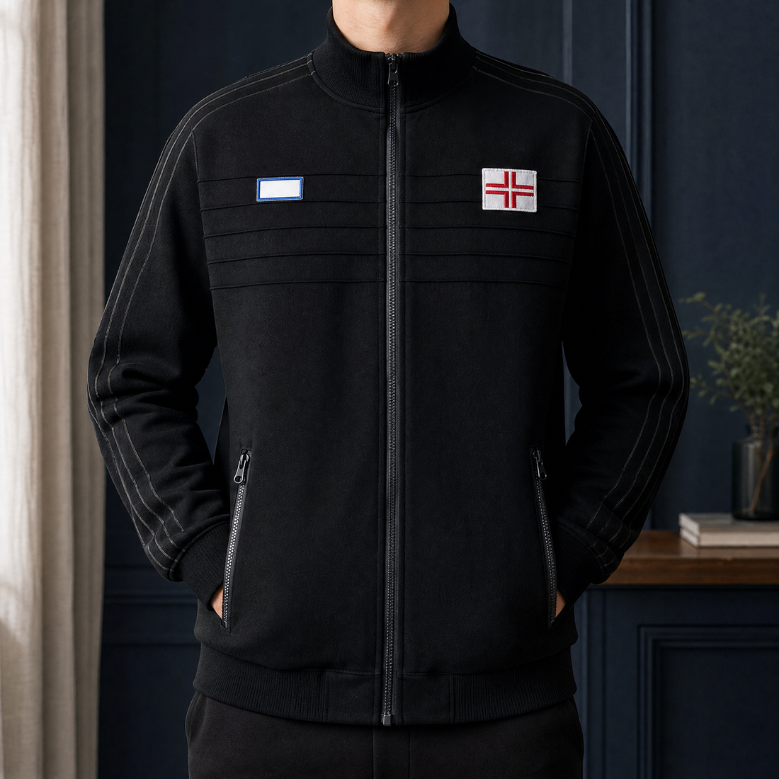 Caius-Cole Track Jacket - Black