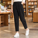 Aria-Claire Tapered Pants - Corduroy Black
