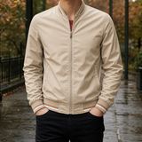 Armand-James Ribbed Bomber Jacket - Khaki