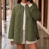 Pippa-Claire Quilted Coat - Army Green