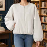 Lucinda Balloon Sleeve Jacket - Off White