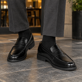 Bertani Penny Loafers - Black