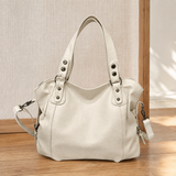 Altieri Studded Hobo Bag - Beige