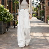 Aiglon-Hope Wide Leg Jeans - Rice White