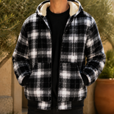 Wesley Plaid Jacket - White