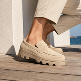 Bellucci Suede Loafers - Beige