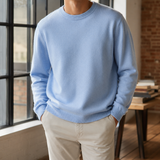Florian Crew Neck Sweater - Sky Blue O