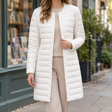 Annabeth Quilted Overcoat - White