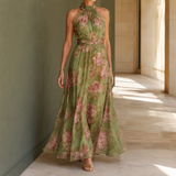 Eva Halter Maxi Dress - Green