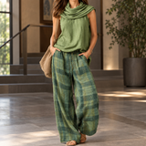 Tallulah-Faye Draped Set - Green