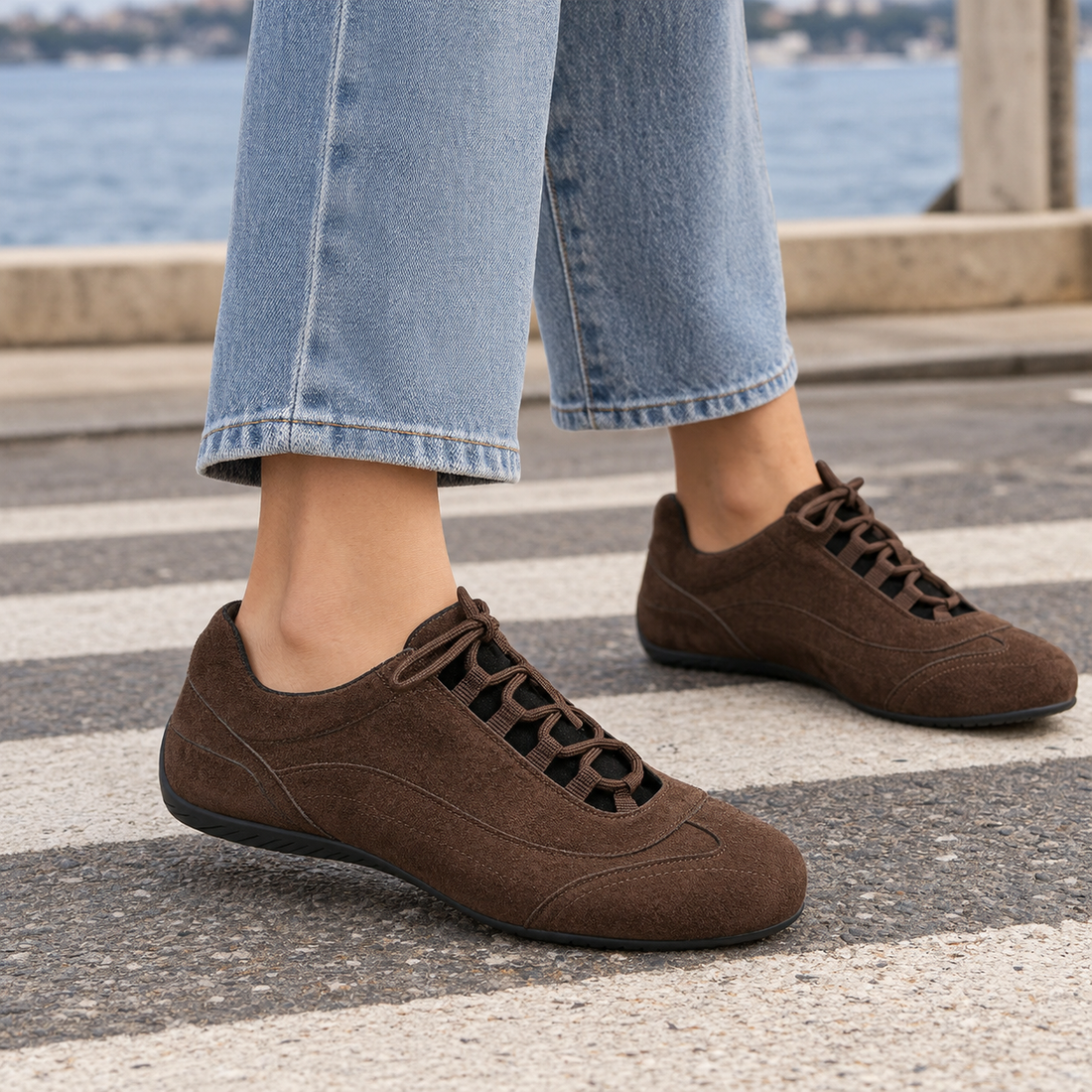 Capaldi Lace-Up Sneakers - Brown