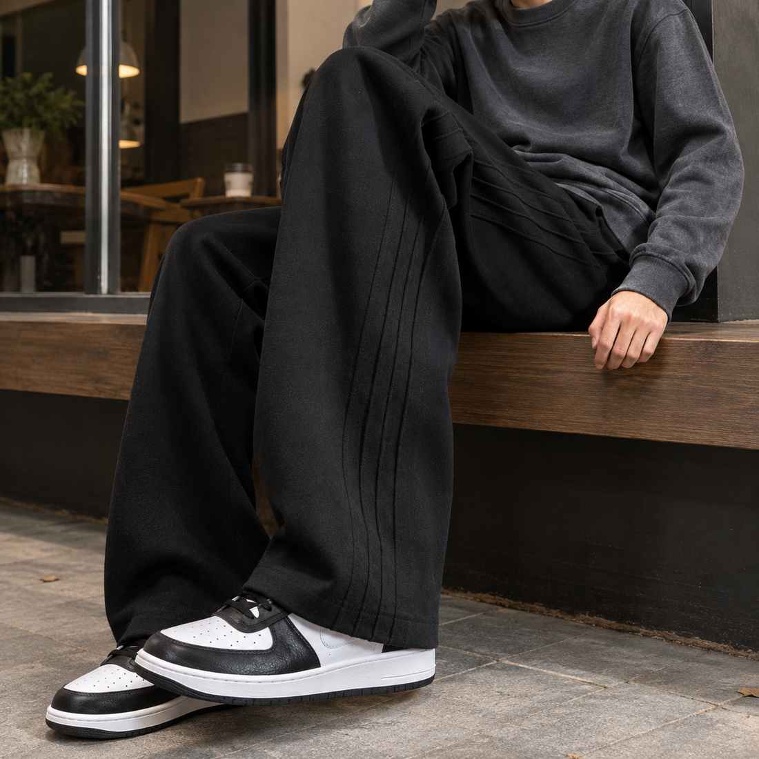 Jordan Wide Leg Pants - Black