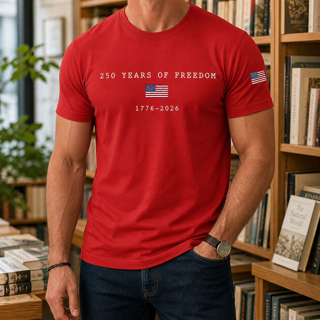 Cedric Crew Neck T-Shirt - Red