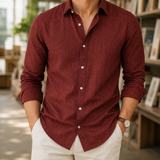 Arlo Collared Shirt - Red