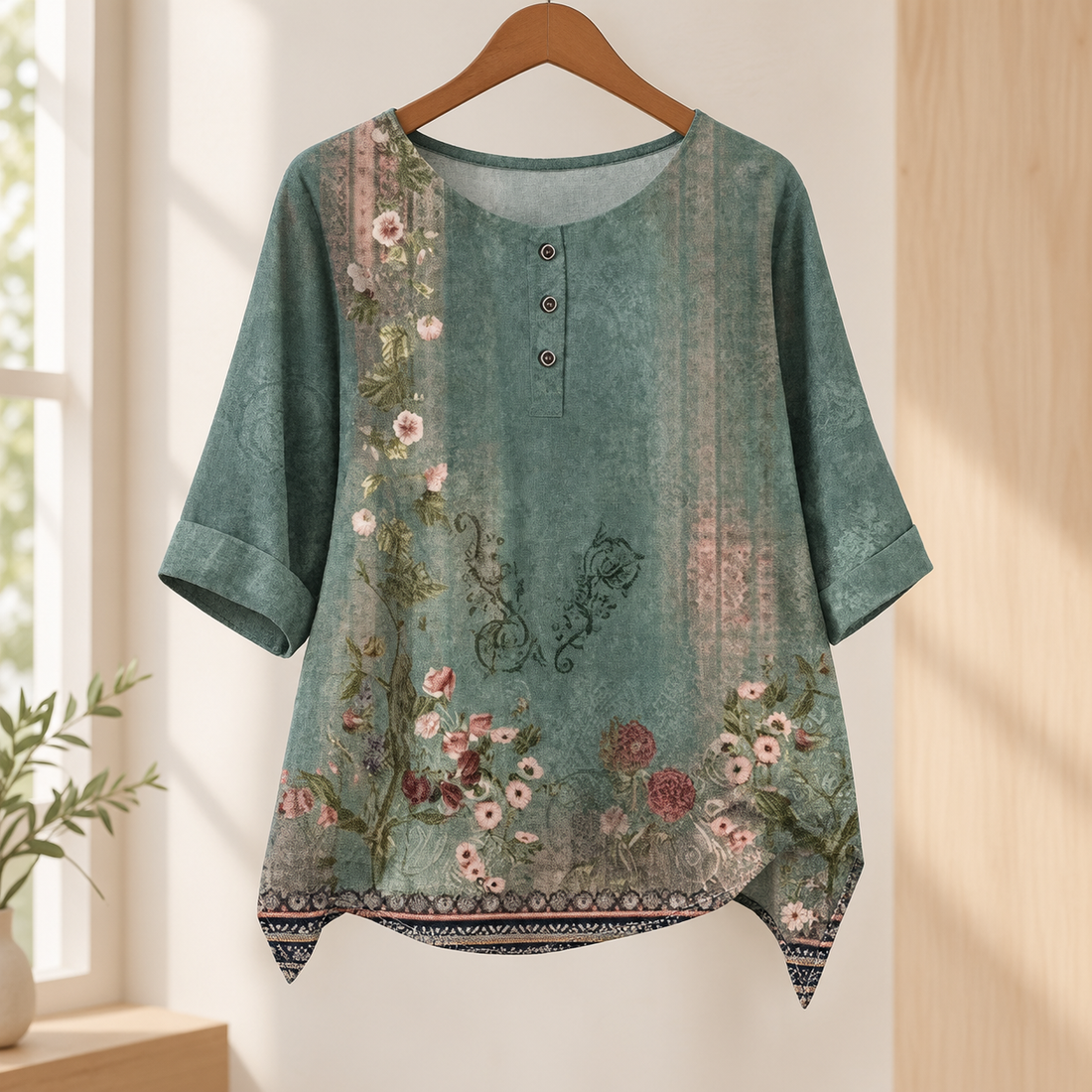 Marguerite-Skye Relaxed Blouse - Green
