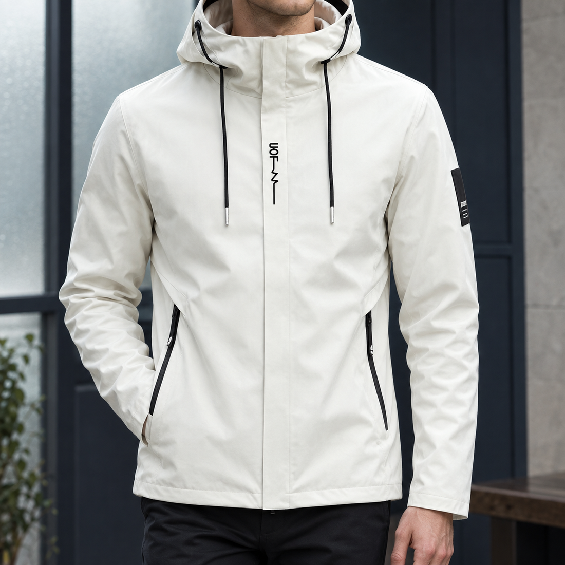 Harry Hooded Jacket - White
