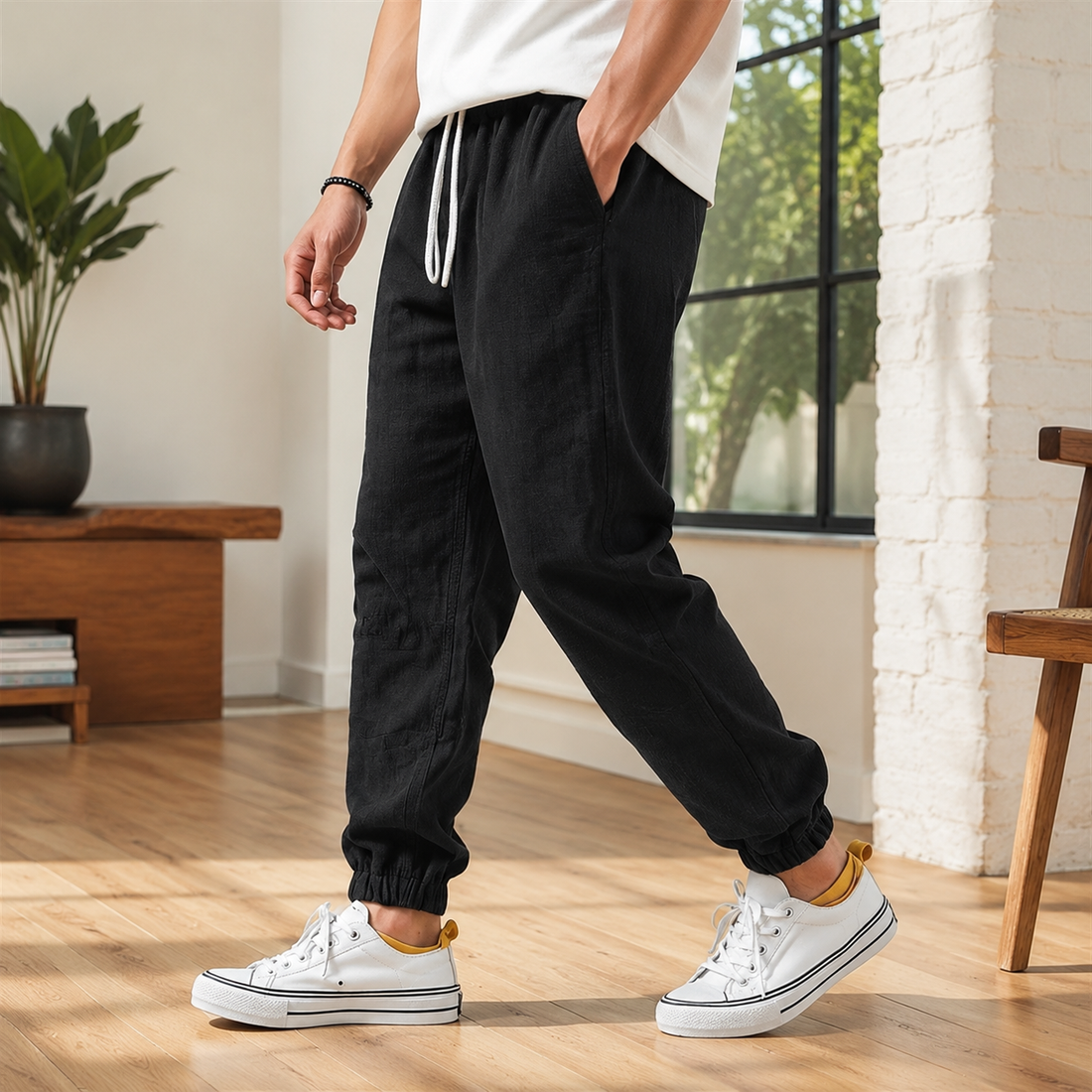 Hudson Relaxed Joggers - Black