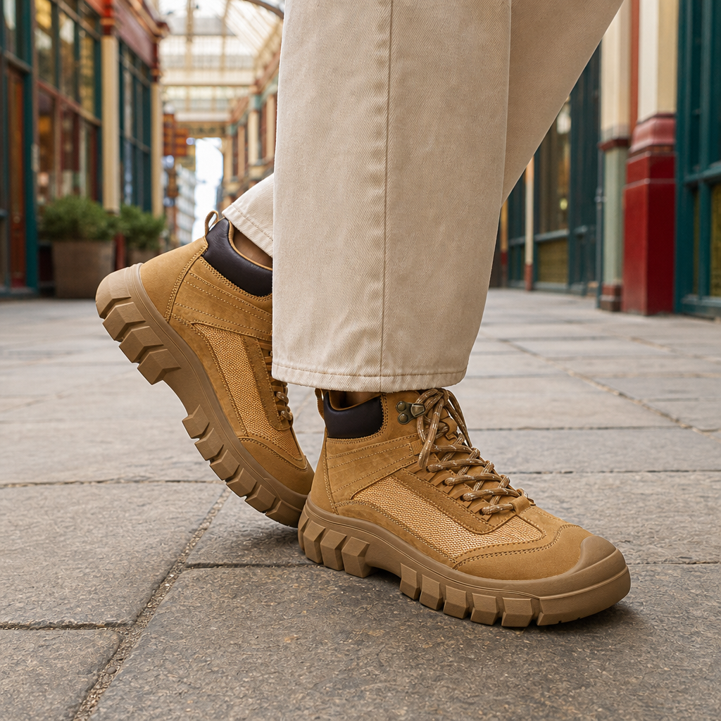 Olivieri Chunky Hiking Boots - Tan
