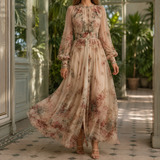 Laurel A-Line Dress - Blush Floral