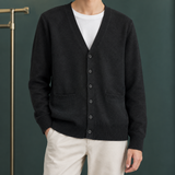 Junia-Kate V-Neck Cardigan - Black