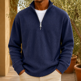 Ulric Ribbed Jacket - Navy