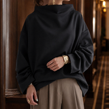 Nadia-Grace High-Neck Top - Black