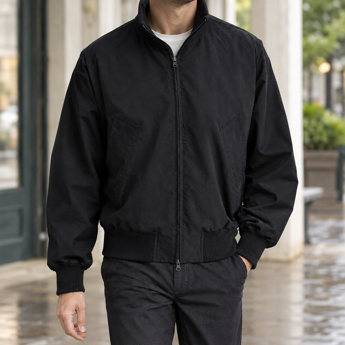 George Bomber Jacket - Black