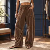 Thea-Rae Wide Leg Pants - Coffee Brown