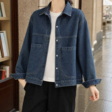 Morgan-Jade Relaxed Overshirt - Blue