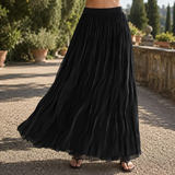 Grace Flowy Maxi Skirt - Black