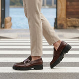 Santoro Monk Strap Shoes - Lead Alternate View