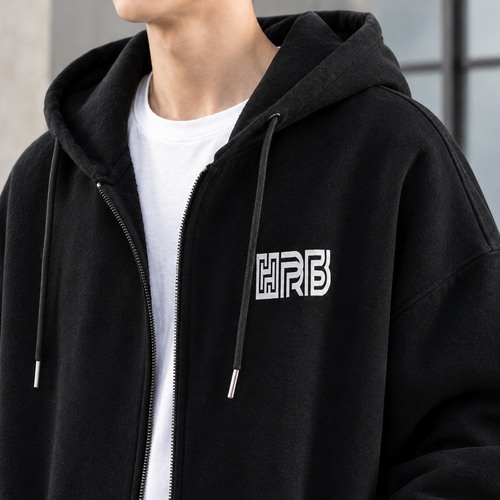 Aaron Zip Hoodie - Lead Product Detail