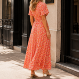Solene Ruched Maxi Dress - Lead Alternate View