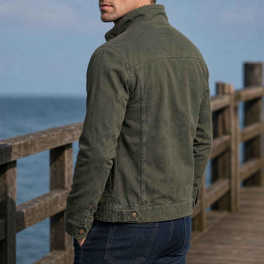 Finnian Military Jacket - Lead Alternate View