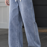 Nicodemus-Stone Wide Leg Pants - Lead Product Detail