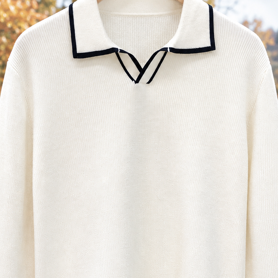 Jay-Miles Contrast Sweater - Lead Product Detail